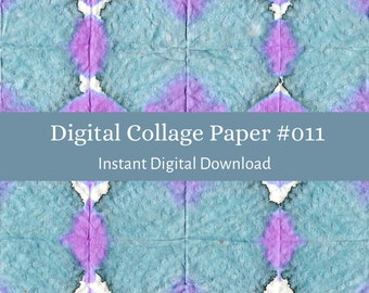 Digital Collage Paper #011:  Digital Collage Backgrounds, Instant Download Printable, Art Journaling, Mixed Media Art Paper