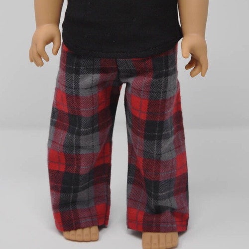 Plaid Boy Doll Pajama Shorts 18 Inch Doll Clothes Boy Doll Etsy