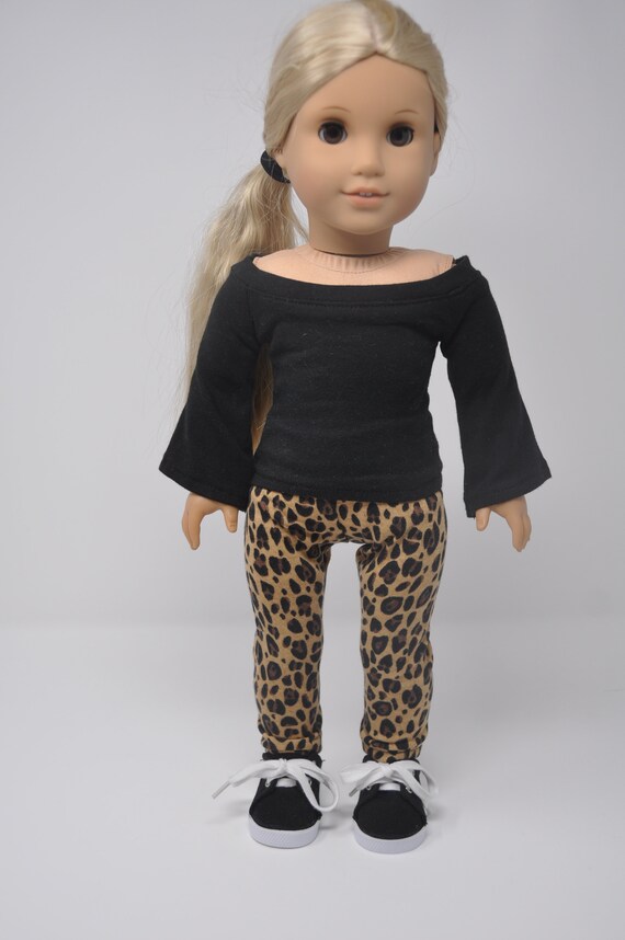 LEOPARD PRINT TOP & LEGGINGS SET DOLLS CLOTHES FOR 18" OUR GENERATION DOLL 