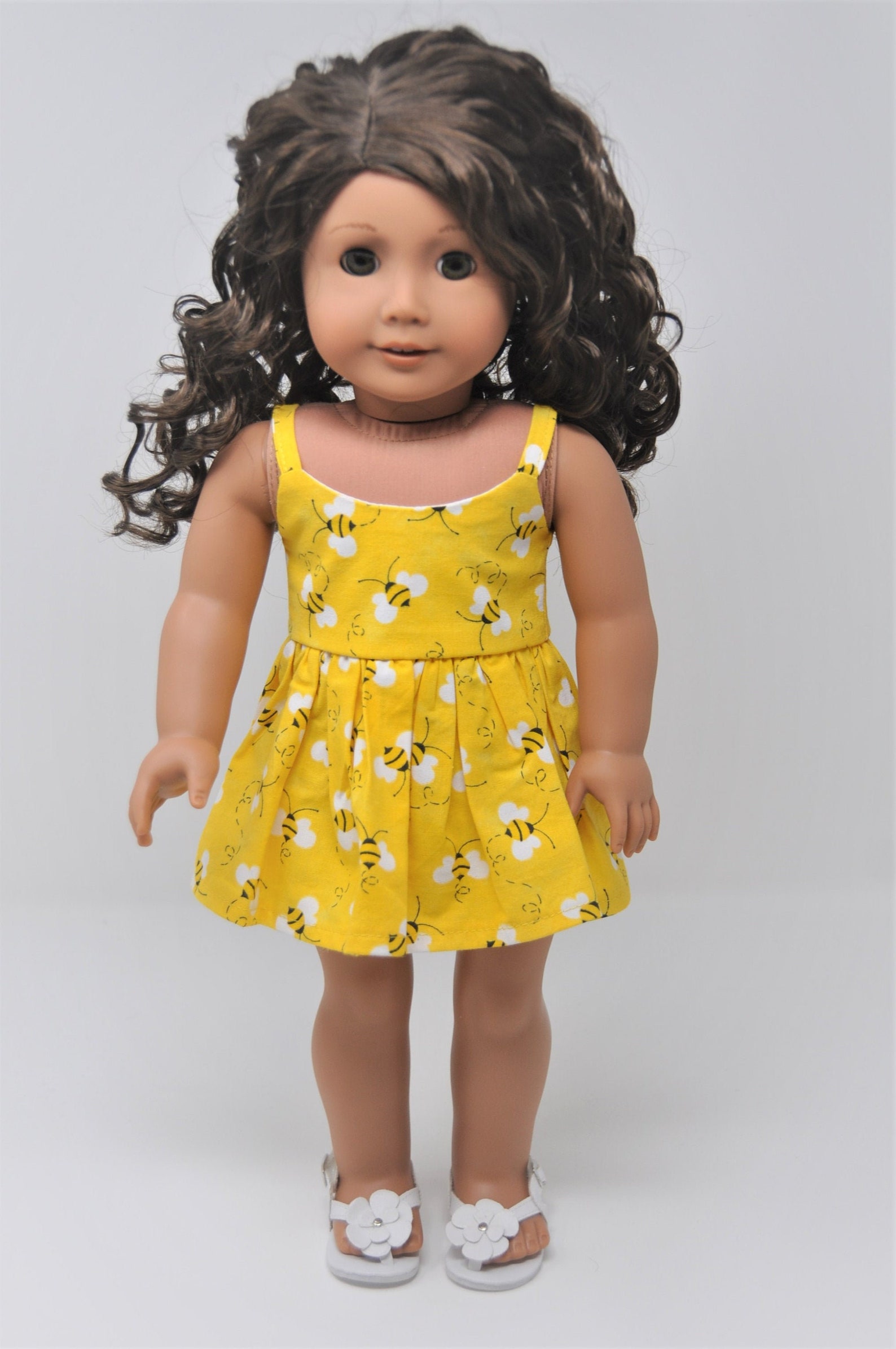 Bumble Bee Doll Dress 18 Inch Doll Dress Yellow Doll Dress Etsy