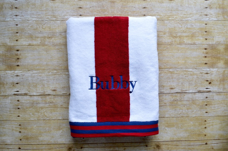 Monogrammed Beach Pool Lake Towel Oversized Personalized Etsy