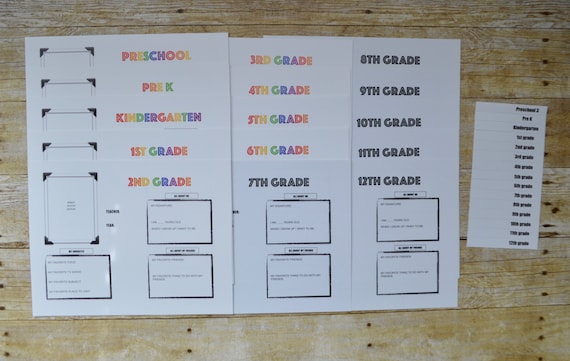 DIY Memory Box Kit - School File Keepsake Organizing Bin