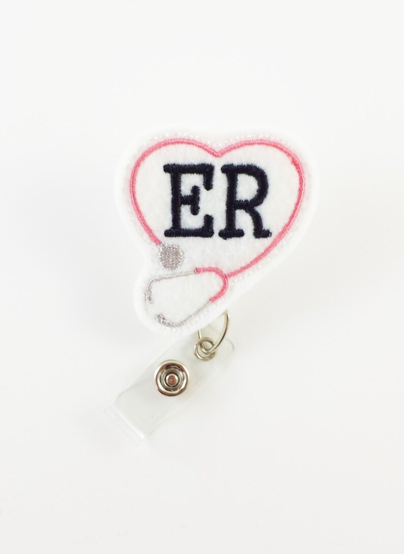Clip coccodrillo RN Badge per donna Q/&A Porta badge retrattile Porta badge ID Porta mulinello Nome porta badge per infermiere confezione da 4