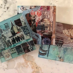 Italian Cities coaster set