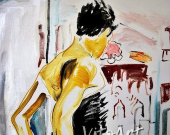 Woman in Window Art Print: Limited Edition Fashion Illustration