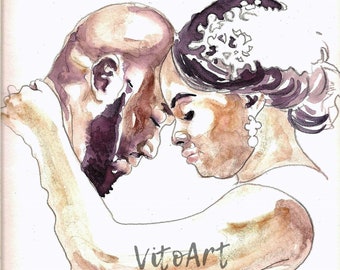 African American Wedding Black Couple Love Matrimony Digital Etsy