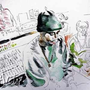 J Dilla Art Print James Yancey Art Print Hip Hop Producer Detroit Dilla Day Watercolor Limited Edition Poster Print Wall Decor