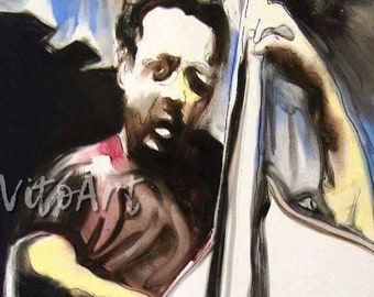 Charles Mingus Art Print Jazz Bass Musician Portrait Wall Decor Limited Edition Poster Print