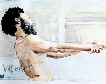 Childish Gambino "This Is America" Limited Edition Watercolor Art Print