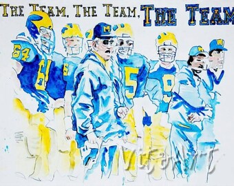 Jim Harbaugh & Bo Schembechler Michigan Football 8x10 Photo – Bowl Game Memorabilia