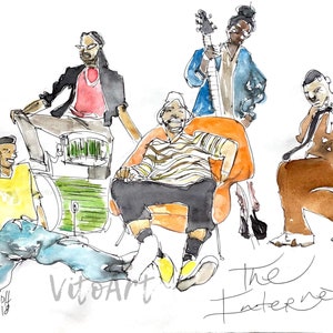The Internet Music Hip Hop Art Print Afro Punk Limited Edition Wall Art
