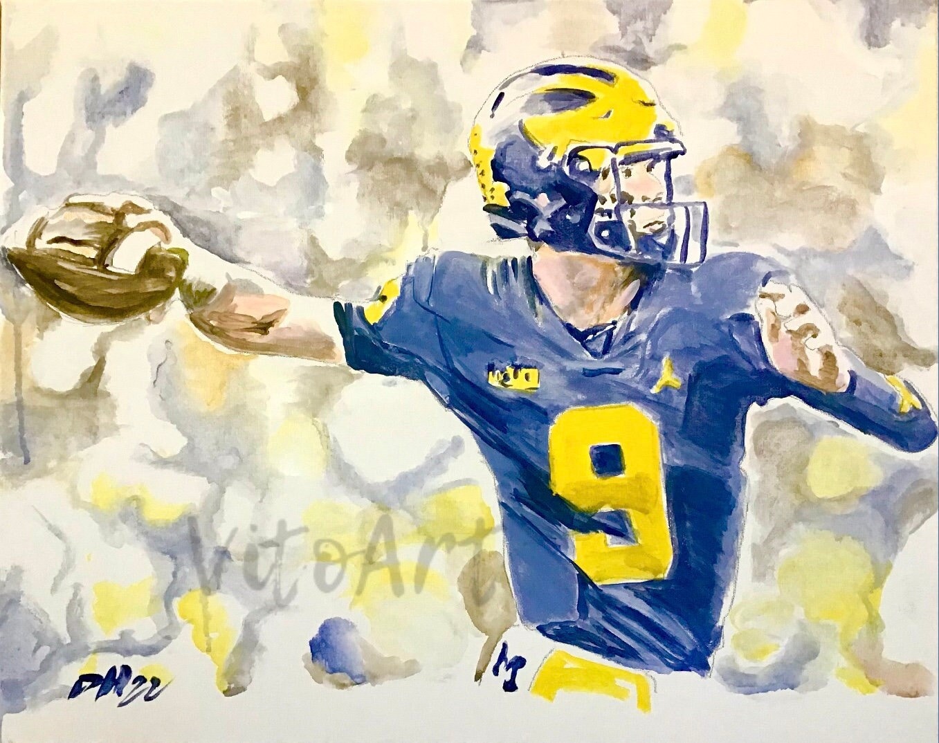Michigan Wolverines Football Art Print: Limited Edition  