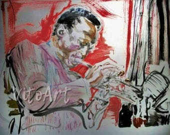 Miles Davis Art Print: Limited Edition Jazz Trumpet Poster