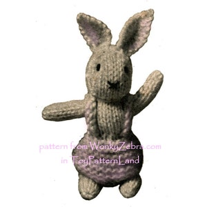 Vintage Knitted Mini Bunny Rabbit Toy Easter Bunny Pattern PDF 555 From ...