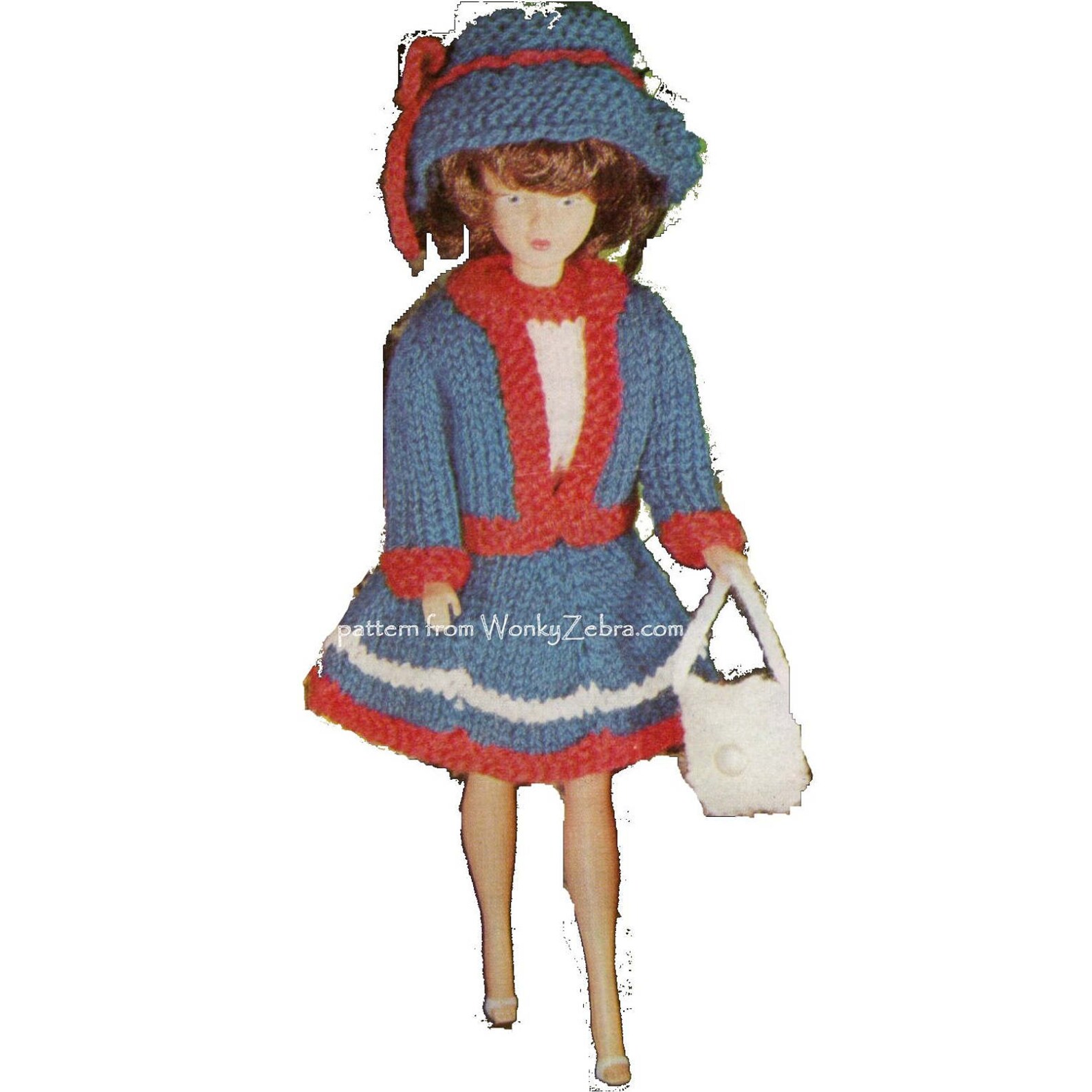Vintage Sindy Doll Clothes Knitting Pattern Doll Suit Doll Etsy UK