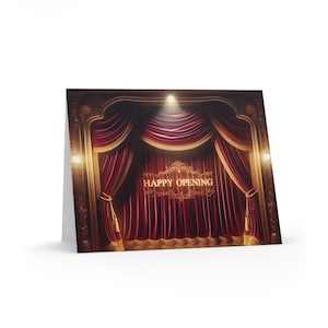 Theater-inspiriertes Grußkarten-Set (8, 16, 24 Stück) | Perfekt für festliche Eröffnungen, Veranstaltungen, Einladungen, Erfolg feiern