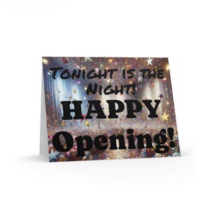 Openingsavondkaarten voor theater en dans
