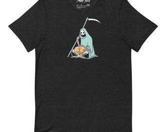 T-shirt unisexe Mort avec un chat