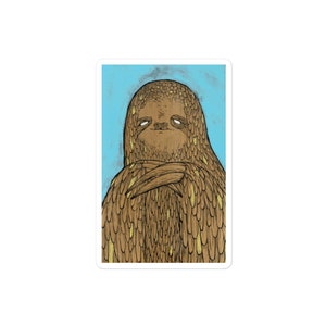 Pegatinas Serene Sloth sin burbujas