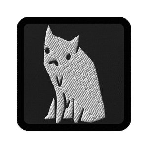Rattope 3x3 ricamate Sad Cat