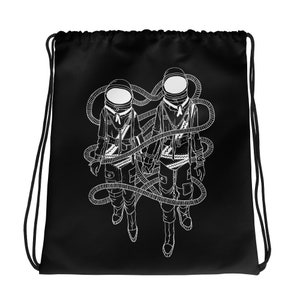 Astronauts Drawstring bag