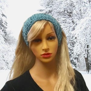 Diadema de crochet de ancho medio en 14 colores