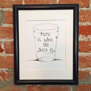 Instant Digital Download, Beer Lovers Wall Art Print, Craft Beer Lovers, Beer Wedding Gifts, Housewarming Gifts, Home Brewers Wall Decor