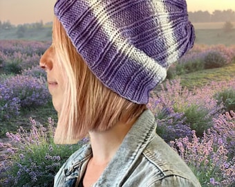 Ribbed Knit Slouchy Beanies: Soft Wool Blend Hats