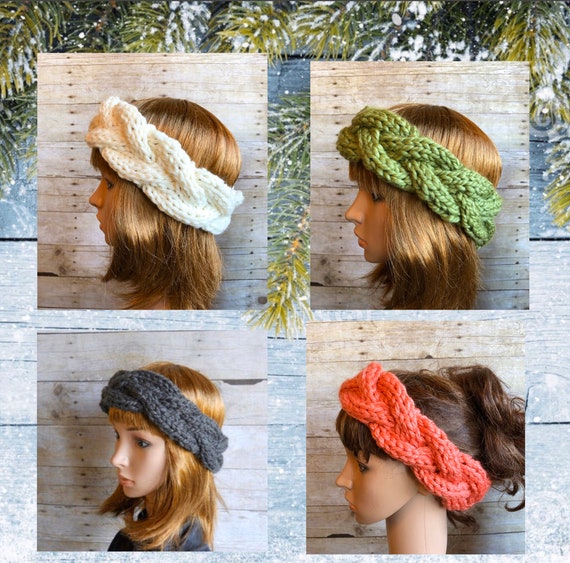 Hand knit headbands knitted headband | Wisp Paris | Hand knit in merino wool main image 3