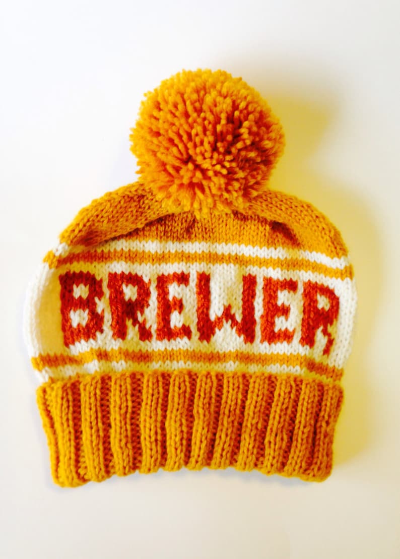 Brewer Pom Pom Beanie Home Brewer Hat Gift for Craft Beer Etsy
