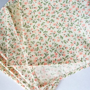 Floral cotton pocket squares/mens hankies/coral sage floral/wedding favor/gift for men/handkerchief/personalized gift image 3