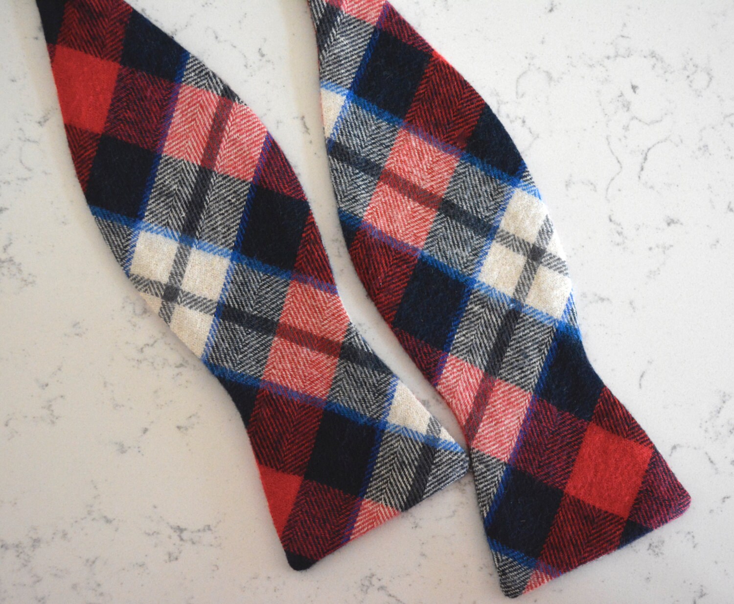 free swatchesred plaid flannel bow tie/bow tie for men | Etsy