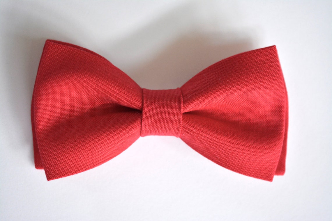 Red Bow Tie/cotton Bow Tie/bow Tie for Kids With Strap/red/bow - Etsy