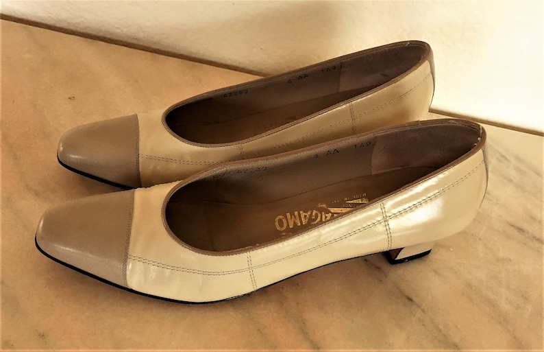 salvatore ferragamo cap toe pumps