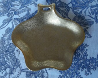 Vintage GOLD Gilded Porcelain Candy Dish Hutschenreuther Selb Bavaria 1857 - 1920