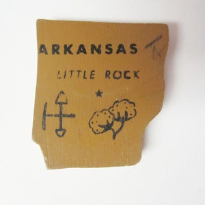 State of  Arkansas Magnet, Magnet of Arkansas, by JustStated on etsy