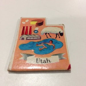 State of Utah Magnet, Magnet of Utah, by JustStated on etsy