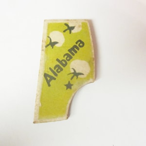 State of Alabama Magnet, Magnet of Alabama by JustStated on etsy