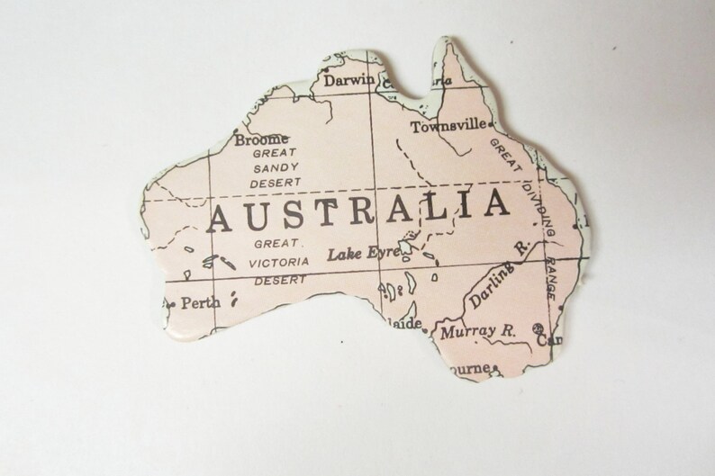 Magnet of Australia by JustStated on etsy Australia Magnet