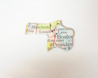 State of Massachusettes Magnet, Magnet of Massachusettes, by JustStated on etsy