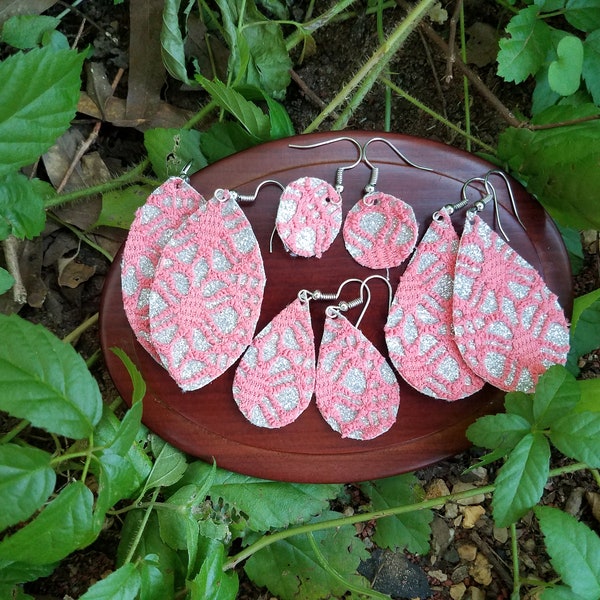 Watermelon Lace Earrings