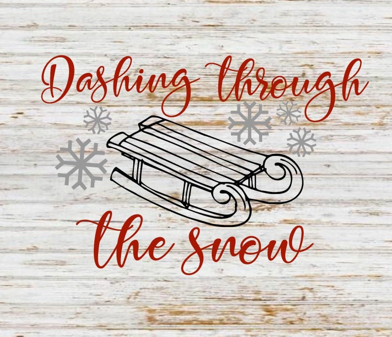 Dashing through the snow svg christmas svg Santa svg | Etsy