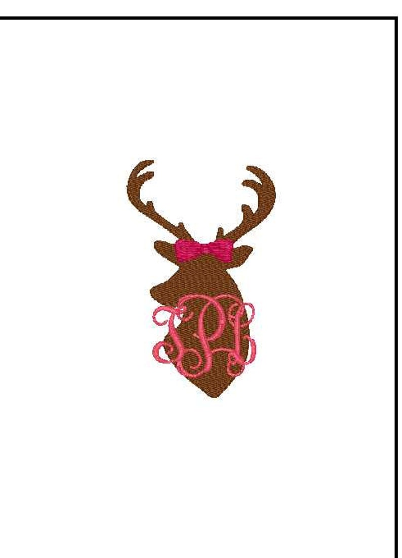 Doe embroidery hunting embroidery design deer embroidery girl Etsy