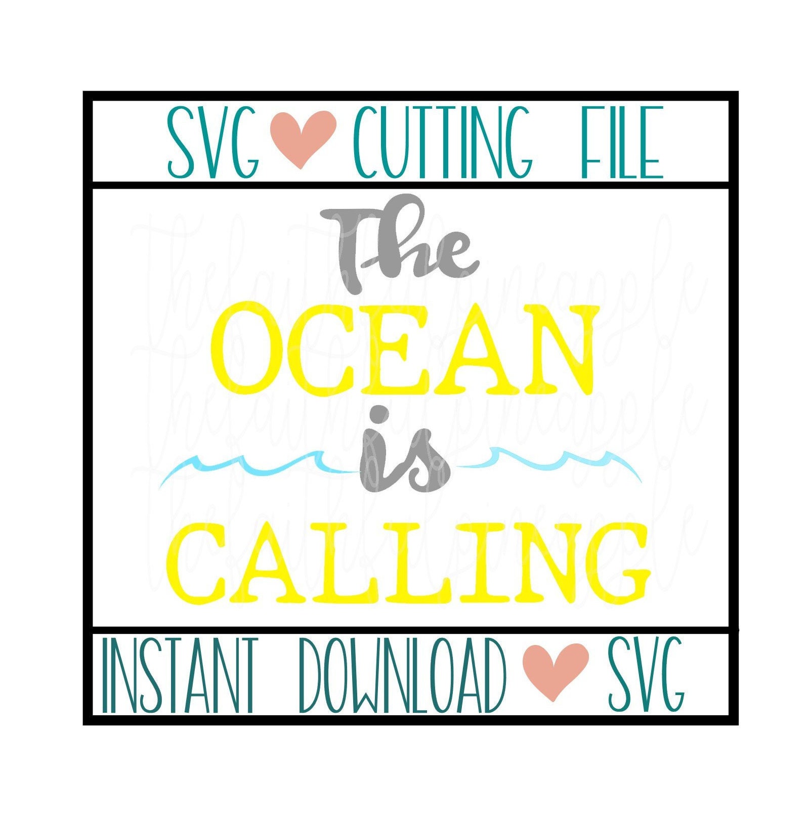 Download The Ocean Is Calling Svg Design Svg Download Summer Svg Ocean Etsy