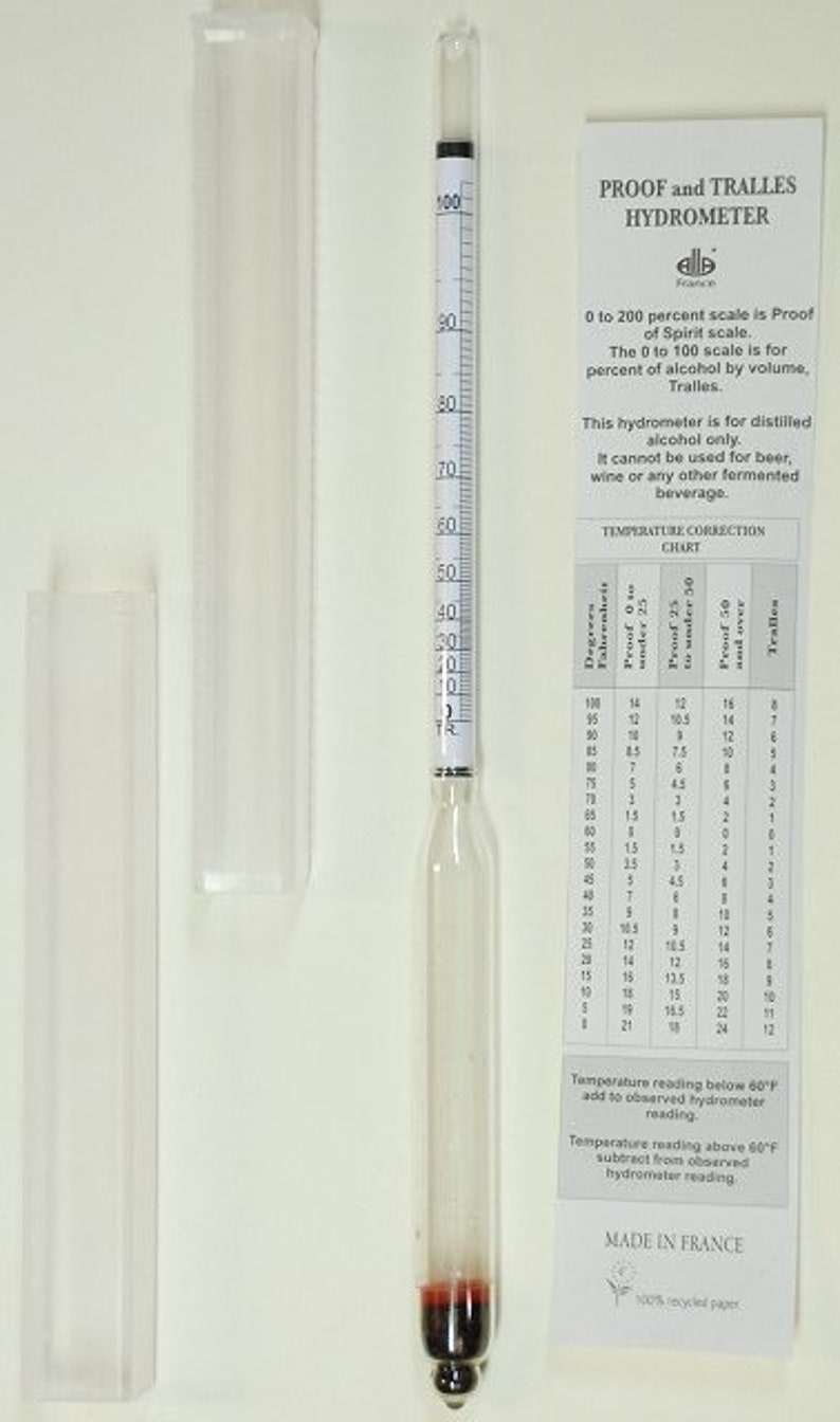 Proof & Traille Hydrometer for Home Distilling Etsy