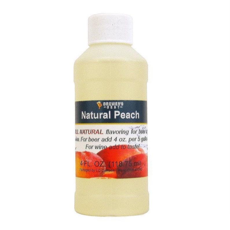 Brewers Best Peach Fruit Flavoring For Home Wine Making Beer Etsy