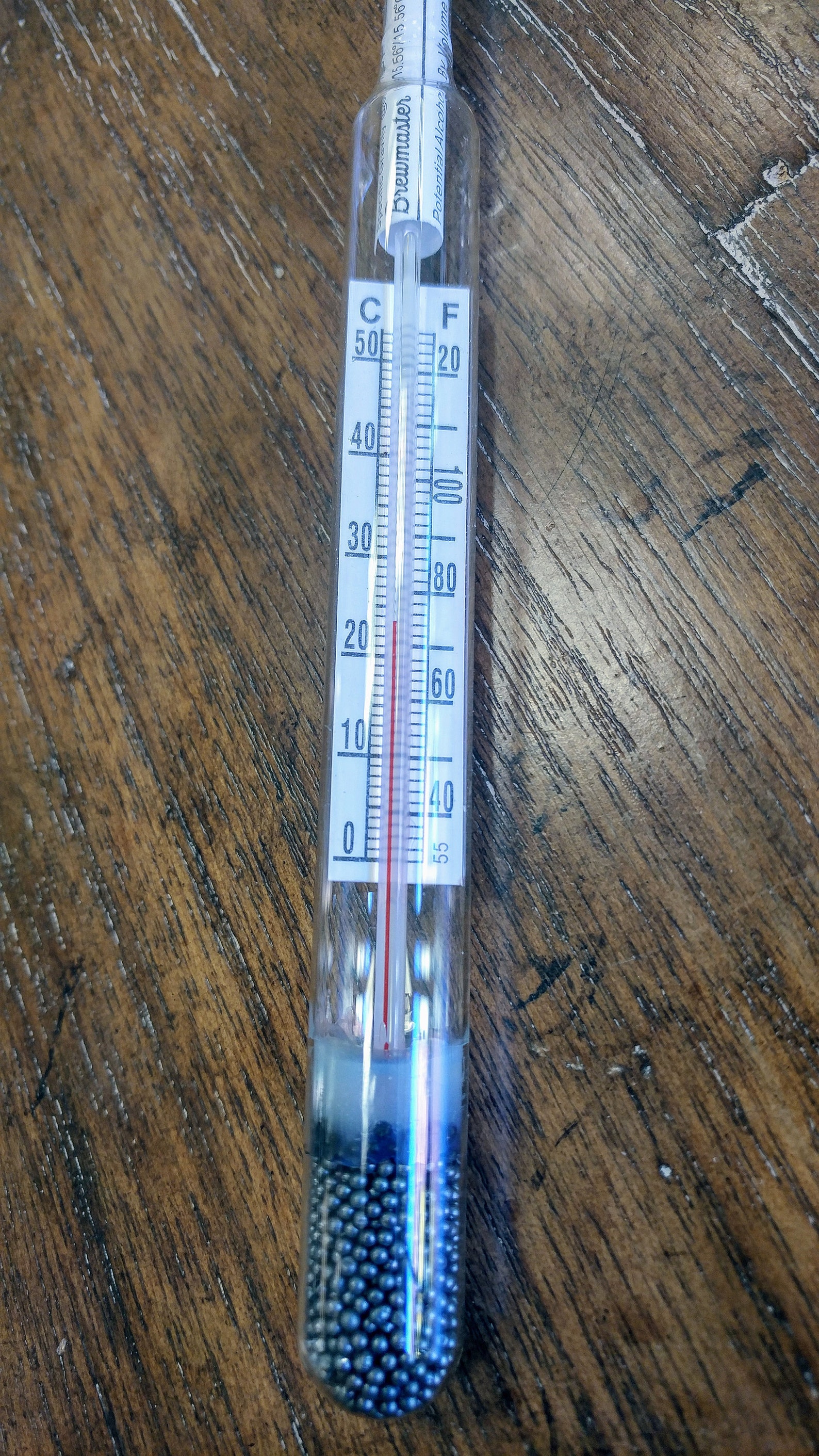 Hydrometer With Thermometer and Temperature Correction Scale Etsy