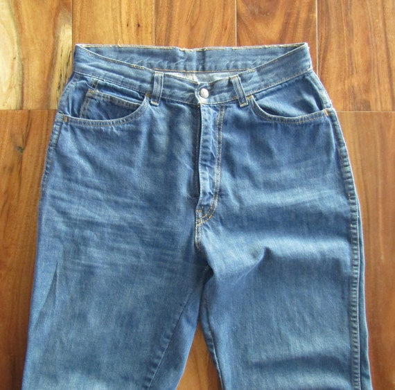 Vintage 1970s Levi's High Waist Big E Jeans 30w 2… - image 6