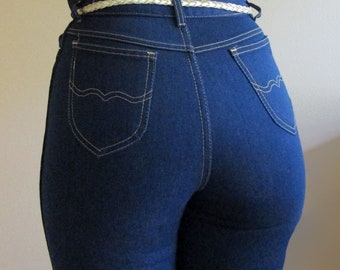 Vintage 1970er Jahre High Waist Tight Tapered &quot;&quot;Mom&quot;&quot; Jeans&quot;