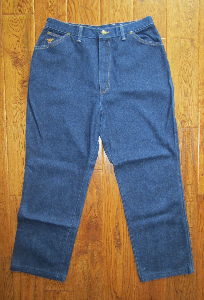 Vintage 1970s/1980s Wrangler High Waist Jeans 32w 28L// Wide - Etsy